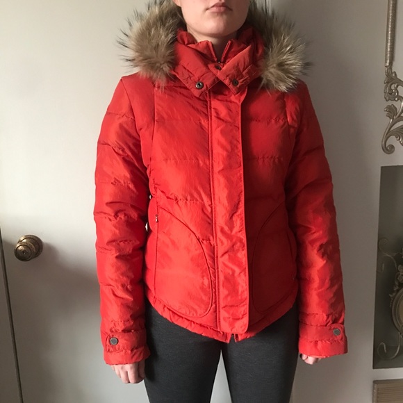 Rabbit Fur Puffer Coat Womens 